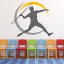 Javelin Throw Olympic Sports Wall Sticker