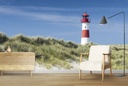 Lighthouse & Sand Dunes Wall Mural Wallpaper