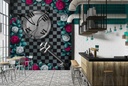 Alice In Wonderland Red White Roses Wall Mural Wallpaper