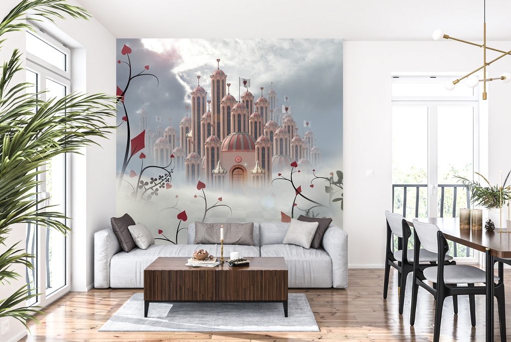 Queen Of Hearts Fairytale Wall Mural Wallpaper