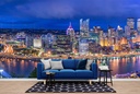 Pennsylvania City USA Skyline Wall Mural Wallpaper