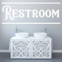 Restroom Toilet Bathroom Wall Sticker