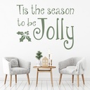 Season To Be Jolly Christmas Quote Wall Sticker