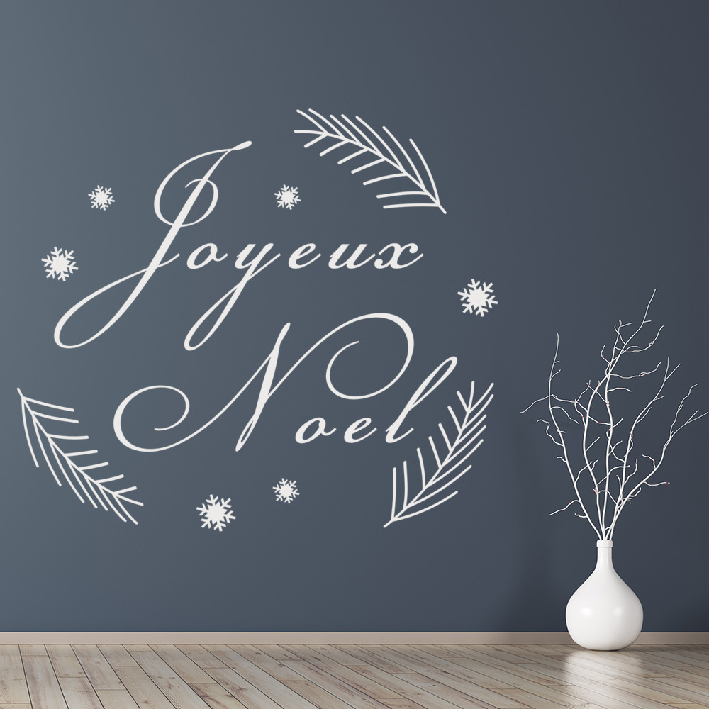 Joyeux Noel Christmas Quote Wall Sticker