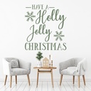 Have A Holly Jolly Christmas Quote Wall Sticker