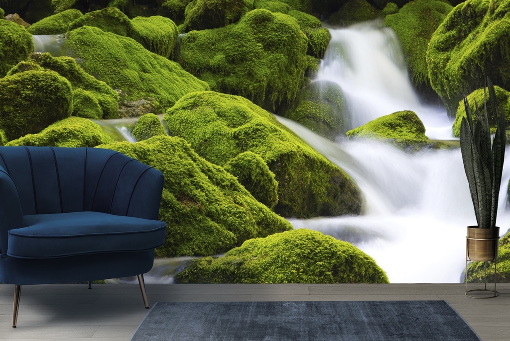 Mountain Stream Nature Wall Mural Wallpaper