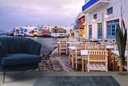 Harbour Town Greece Wall Mural Wallpaper
