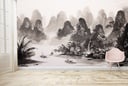 Chinese Landscape Watercolour Wall Mural Wallpaper - Mod4