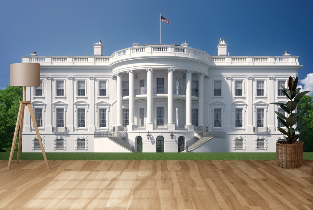 The White House Washington DC USA Wall Mural Wallpaper