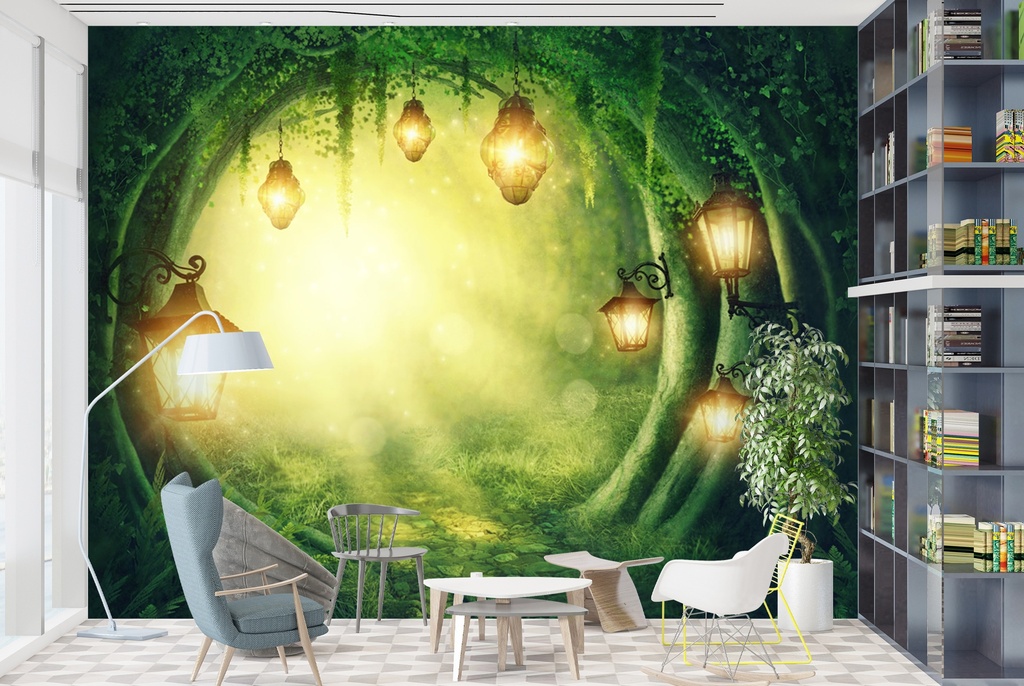 Enchanted Forest Path Childrens Fairytale Wall Mural Wallpaper