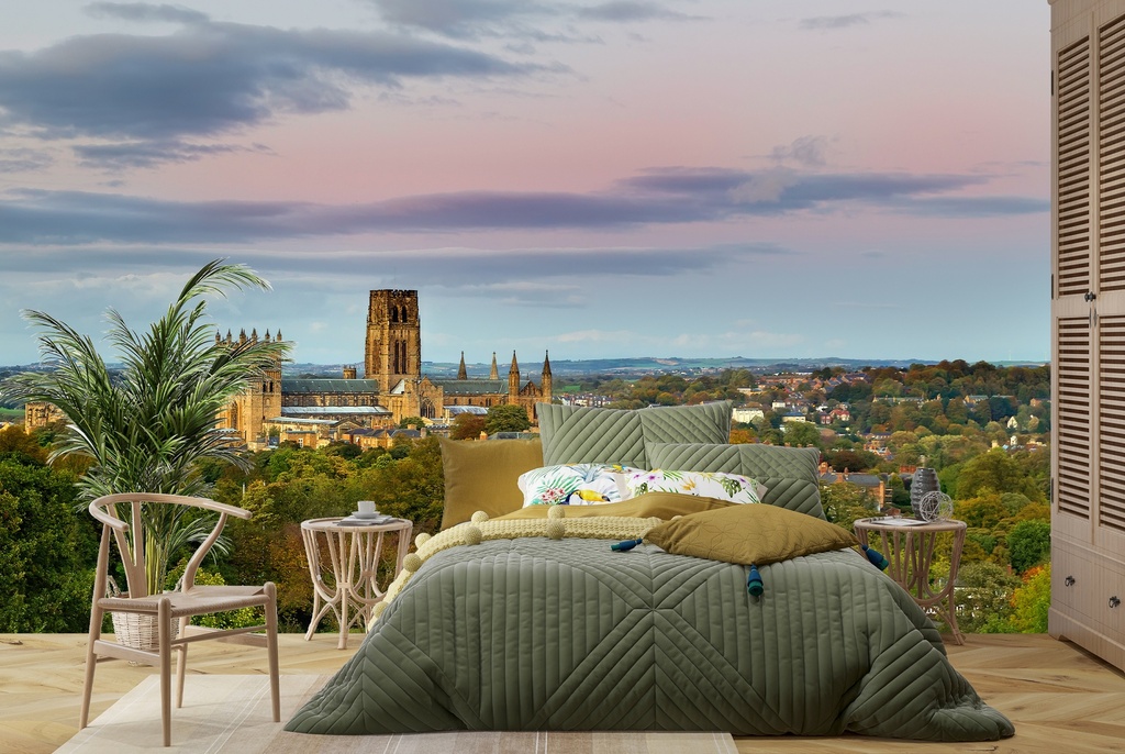 Durham Cathedral City Landscape Wall Mural Wallpaper