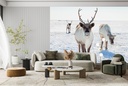 Winter Reindeer Wall Mural Wallpaper