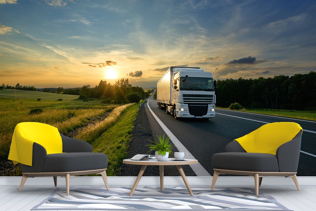 Truck Lorry Wall Mural Wallpaper