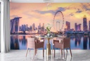Singapore Skyline Panoramic Wall Mural Wallpaper