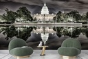 The Capital At Night Washington USA Wall Mural Wallpaper