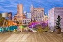 Indianapolis, Indiana USA City Skyline Wall Mural Wallpaper