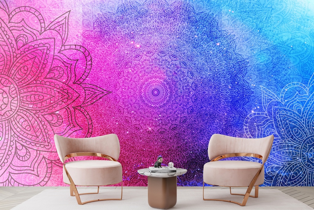 Mandala Art Hindu Wall Mural Wallpaper