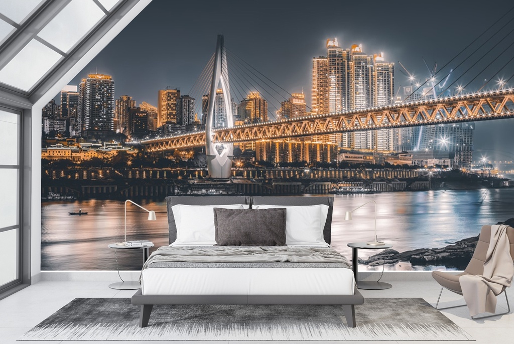 City Night China Wall Mural Wallpaper