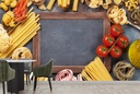 Pasta Ingredients Kitchen Wall Mural Wallpaper - Mod1