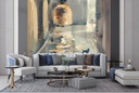 Old Town Alley Watercolour Wall Mural Wallpaper