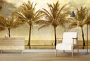 Palm Tree Beach Wall Mural Wallpaper