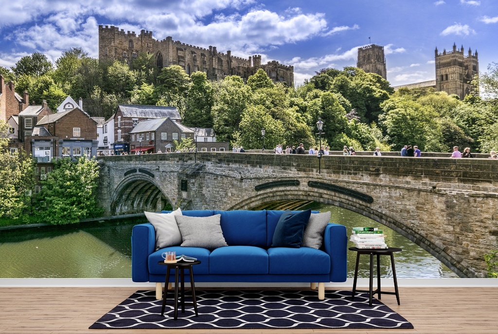 County Durham Cityscape UK Wall Mural Wallpaper