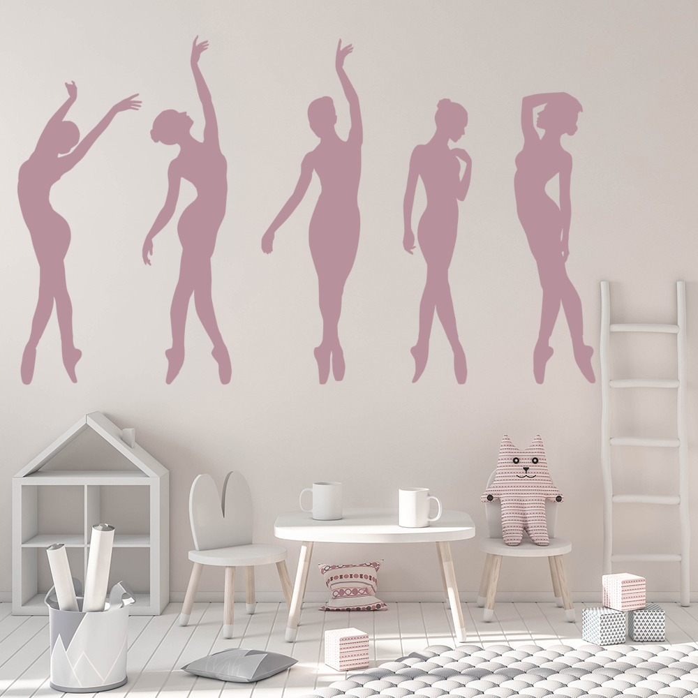Ballet Dance Group Wall Sticker