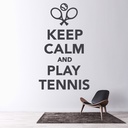 Keep Calm Play Tennis Wall Sticker