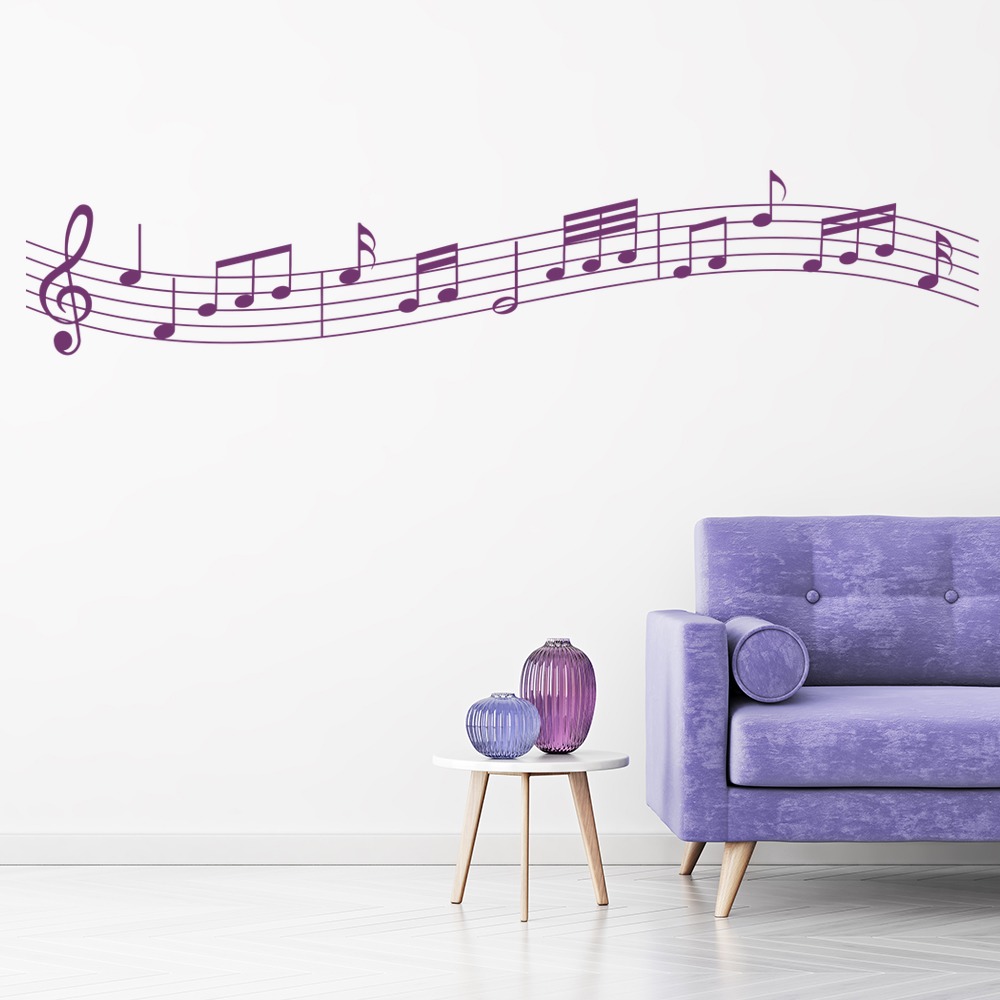 Music Sheet Notes Wall Sticker