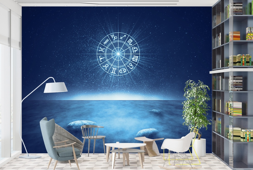 Zodiac Signs Astrology Concept Wall Mural Wallpaper