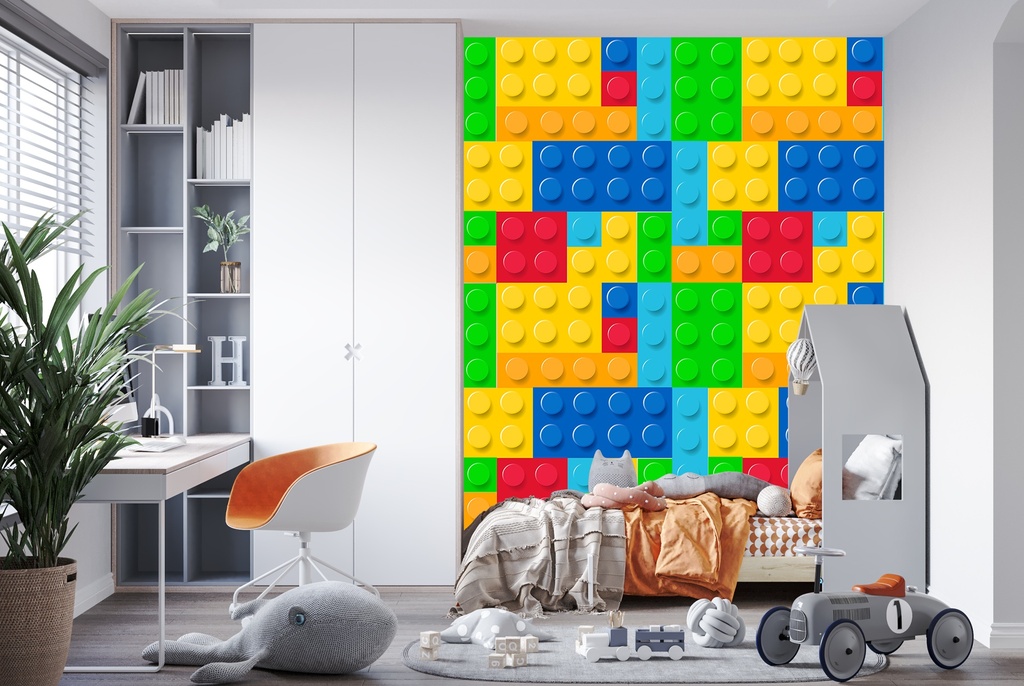 Lego Brick Childrens Wall Mural Wallpaper