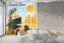 Vintage Travel Classic Car Wall Mural Wallpaper