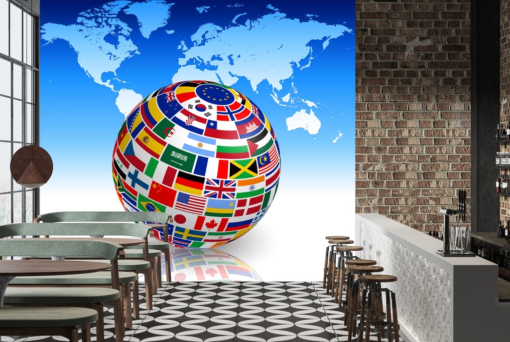 World Cup Football Wall Mural Wallpaper - Mod6