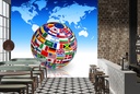 World Cup Football Wall Mural Wallpaper - Mod6