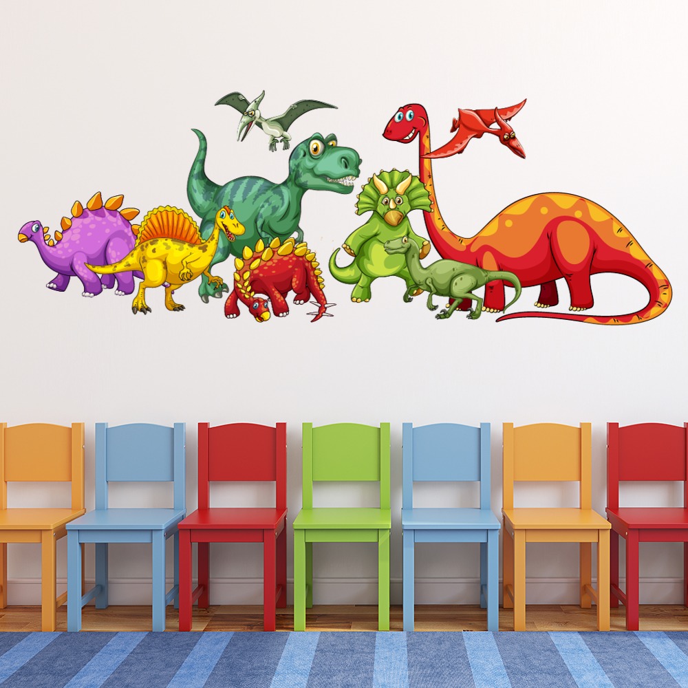 Dinosaur Group Wall Sticker