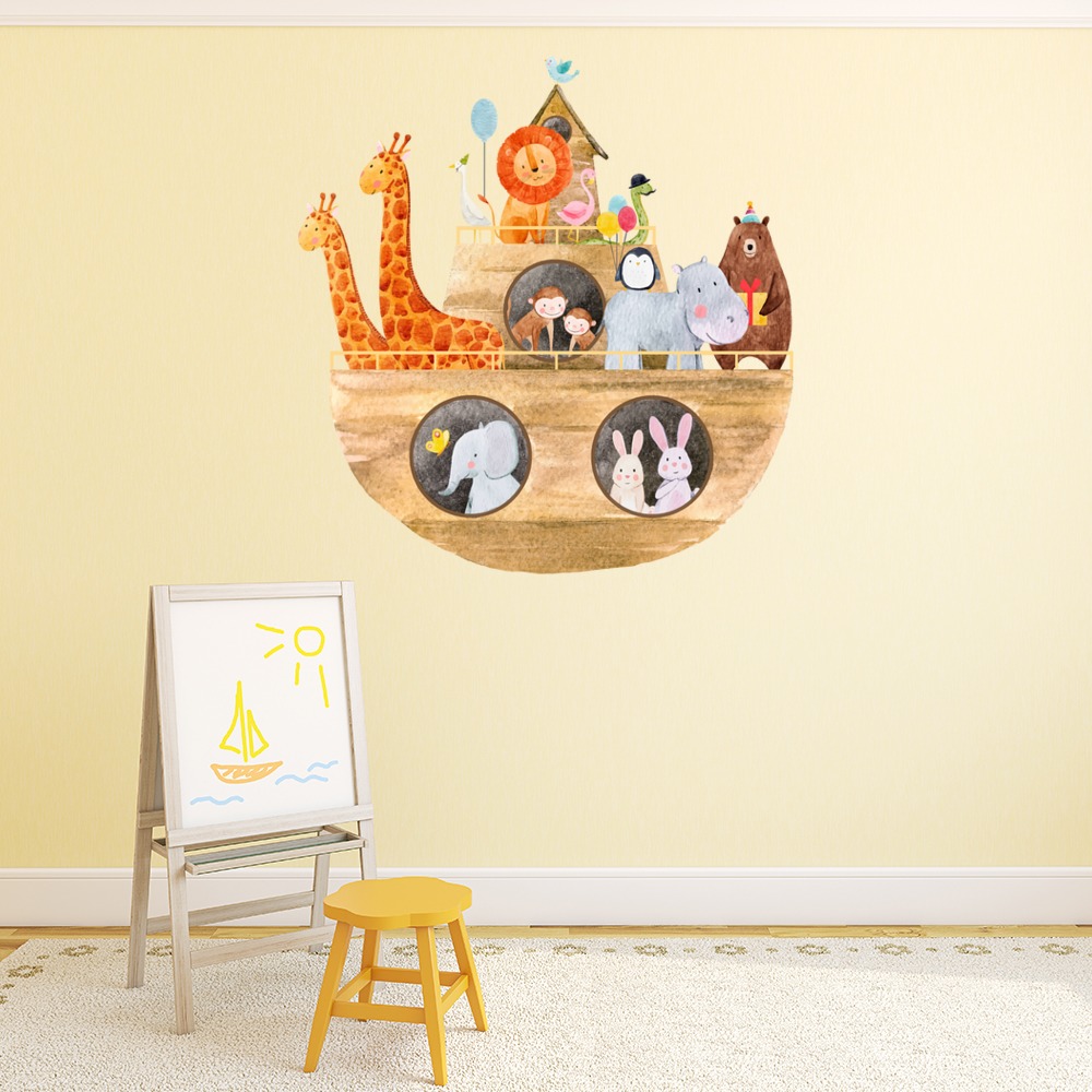 Noah's Arc Animal Safari Wall Sticker Set