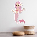 Pink Mermaid Wall Sticker - Mod8