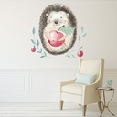 Cute Hedgehog Nursery Wall Sticker - Mod1