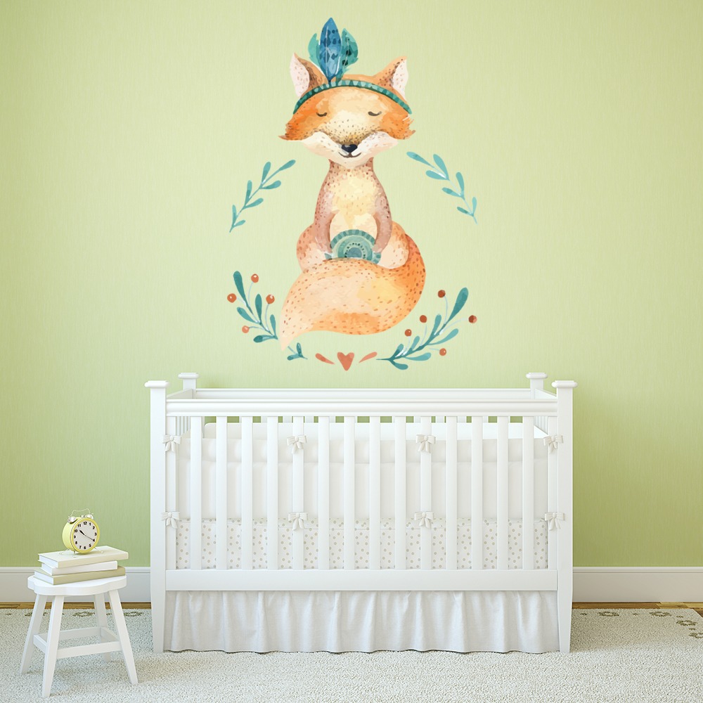 Woodland Fox Nursery Wall Sticker