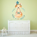 Woodland Fox Nursery Wall Sticker