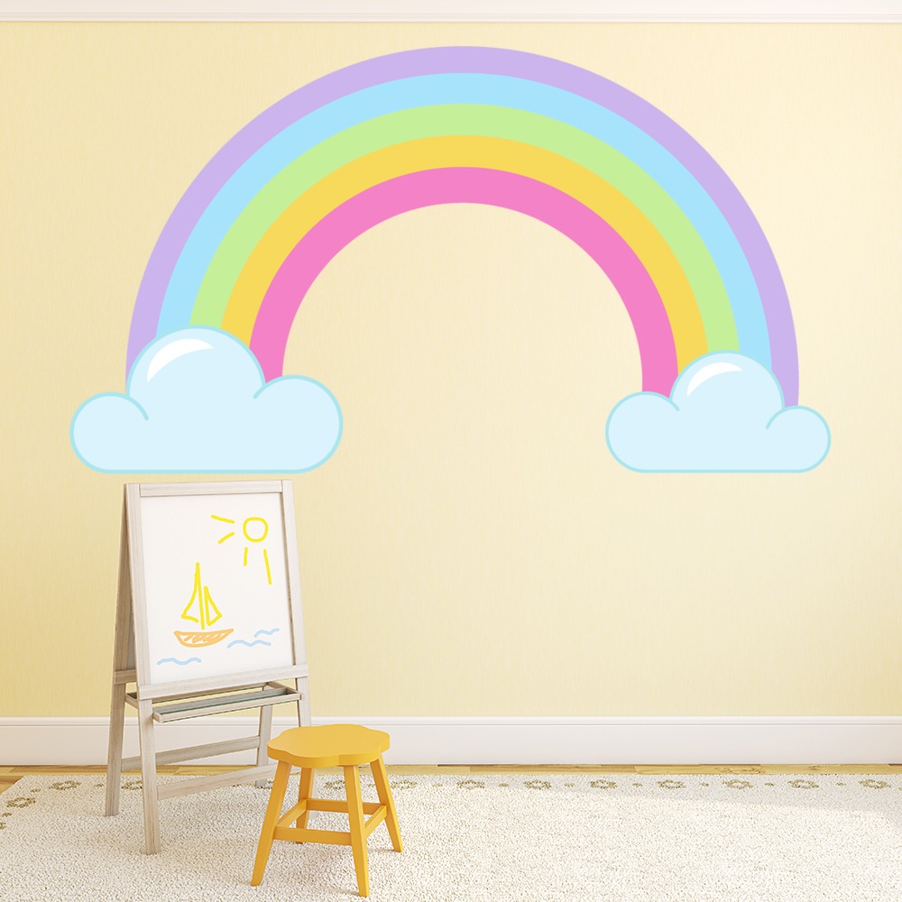 Clouds & Rainbow Wall Sticker