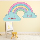 Happy Clouds Rainbow Wall Sticker