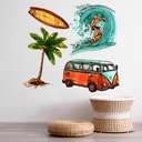 Tropical Surf Wall Sticker Set