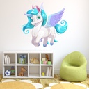 White Pegasus Unicorn Wall Sticker