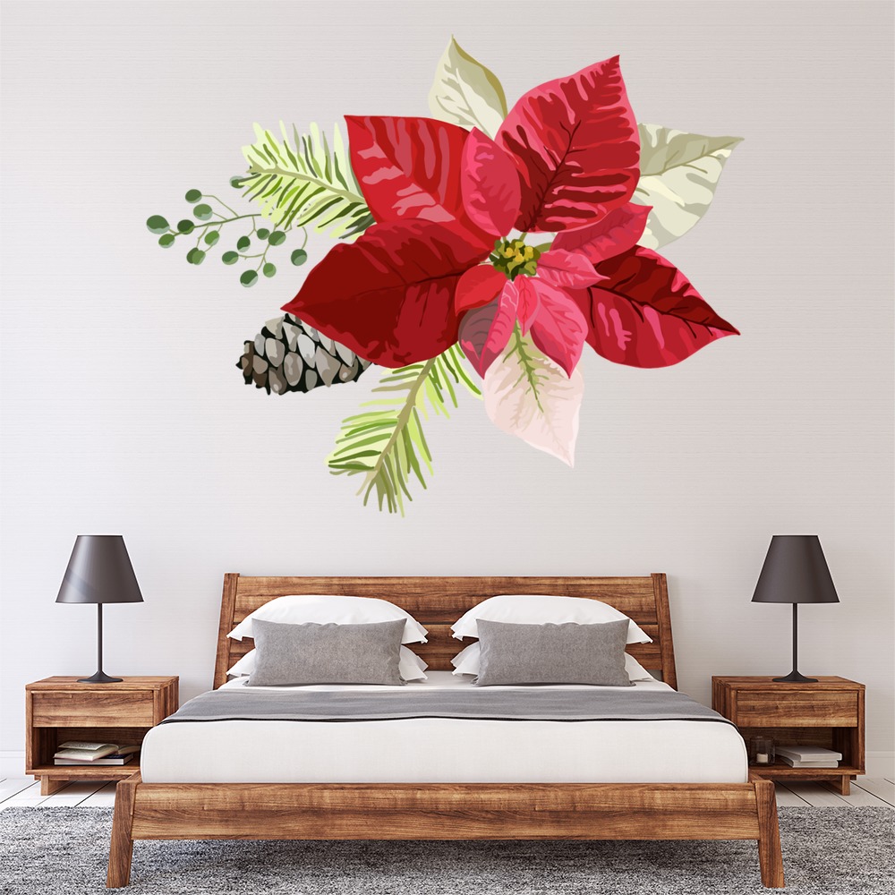 Red Flower Wall Sticker