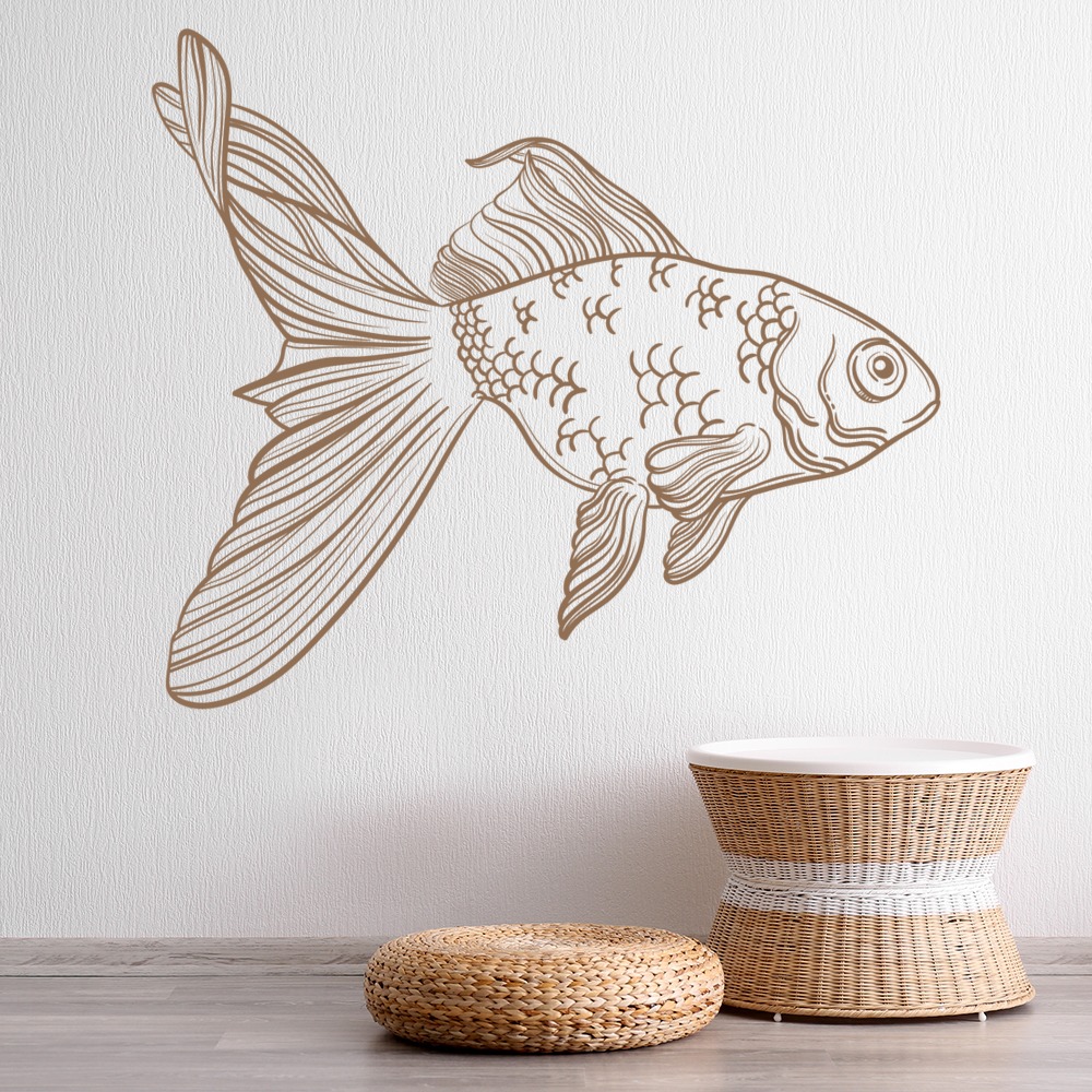 Gold Fish Wall Sticker