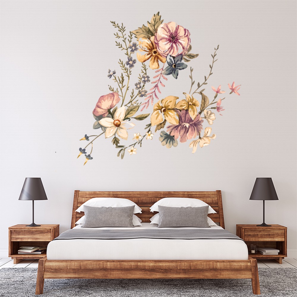 Vintage Flowers Wall Sticker