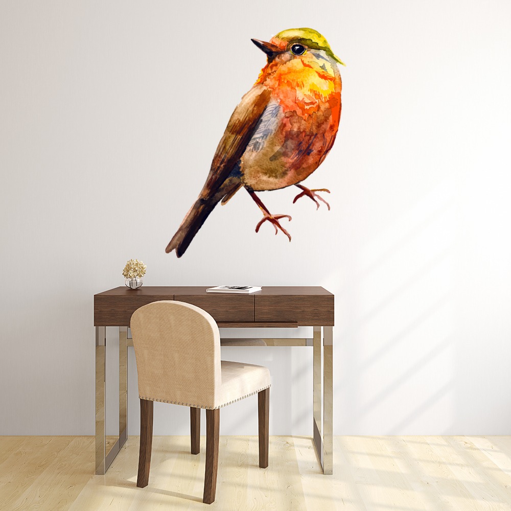 Orange Bird Wall Sticker | Icon Wall Stickers