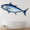 Blue Marlin Fish Wall Sticker - Mod2
