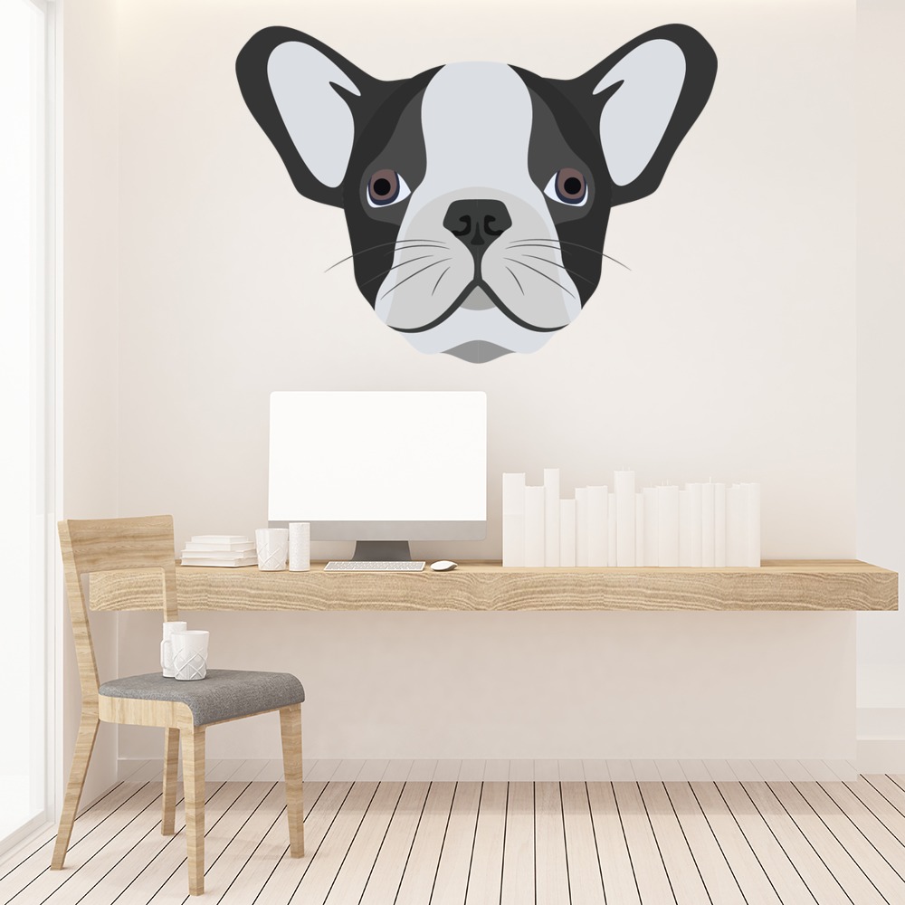 French Bulldog Head Dog Wall Sticker
